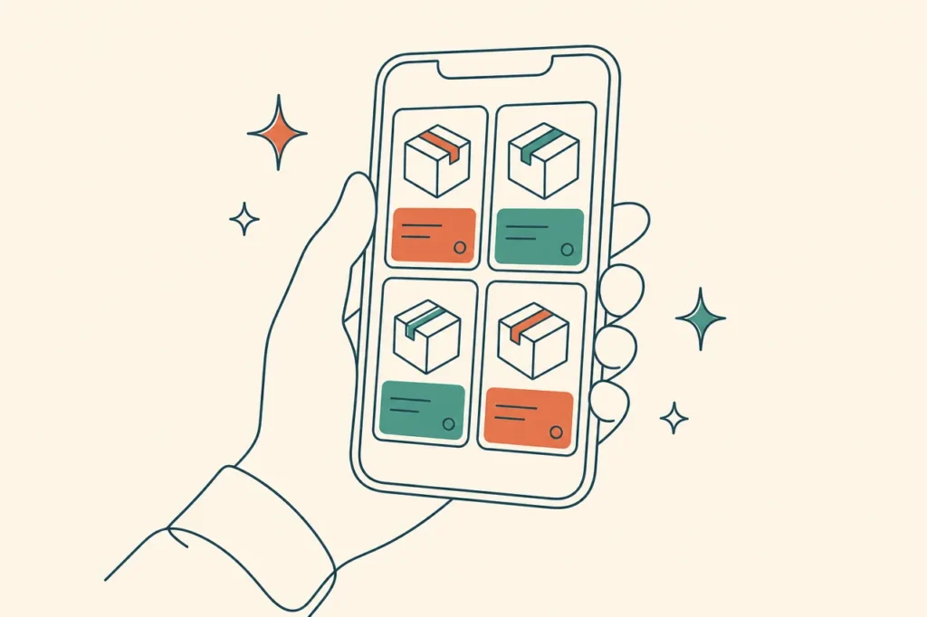 Phone showing packages at the start of YouTube view orders on BoostMe.com